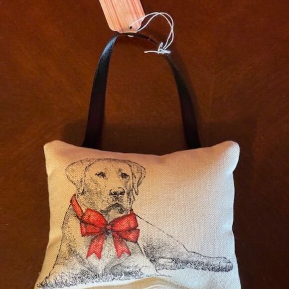 Decorative Eric & Christopher Dog Mini Pillow With Ribbon Hanging On A Tree/Door - Picture 7 of 7